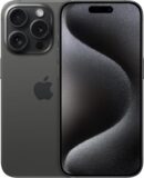 Apple iPhone 15 Pro (Renewed) - Black Titanium, 128 GB