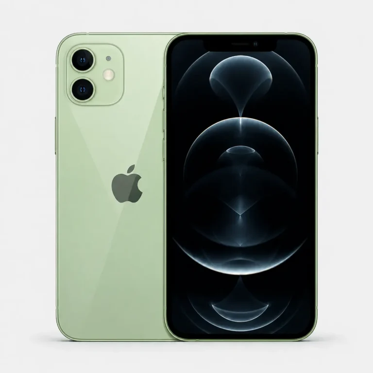 Green iPhone 12 mini front view at SHAPPLE